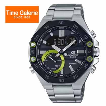 CASIO EDIFICE ECB-10DB-1A BLACK DIAL STAINLESS STEEL ANALOG-DIGITAL MEN WATCH CASIO EDIFICE ECB-10DB-1A BLACK DIAL STAINLESS STEEL ANALOG-DIGITAL MEN WATCH