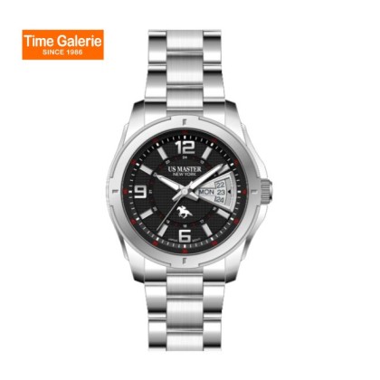 U.S Master Polo Club USM-FB04-SL-BK Butterfly Clasp Men Watch U.S Master Polo Club USM-FB04-SL-BK Butterfly Clasp Men Watch
