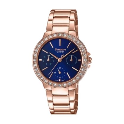 CASIO SHEEN SHE-3069PG-2A ROSE-GOLD ION PLATED STAINLESS STEEL ANALOG WOMEN WATCH CASIO SHEEN SHE-3069PG-2A ROSE-GOLD ION PLATED STAINLESS STEEL ANALOG WOMEN WATCH