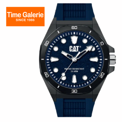 CAT JA-110-26-612 Octa Shield Blue Silicone Strap Analog Men Watch CAT JA-110-26-612 Octa Shield Blue Silicone Strap Analog Men Watch
