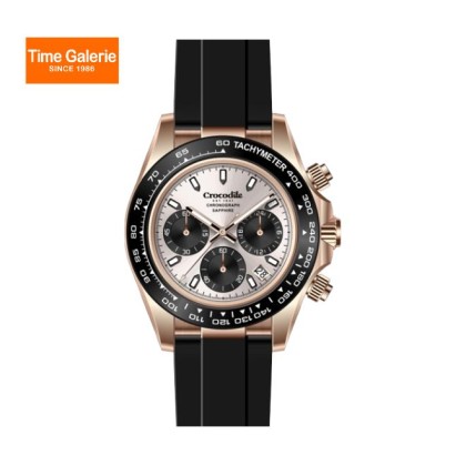 Crocodile CRDW7405.118C Chronograph Black Silicone Strap Men Watch Crocodile CRDW7405.118C Chronograph Black Silicone Strap Men Watch