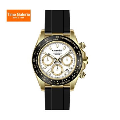 Crocodile CRDW7406.118C Chronograph Black Silicone Strap Men Watch Crocodile CRDW7406.118C Chronograph Black Silicone Strap Men Watch
