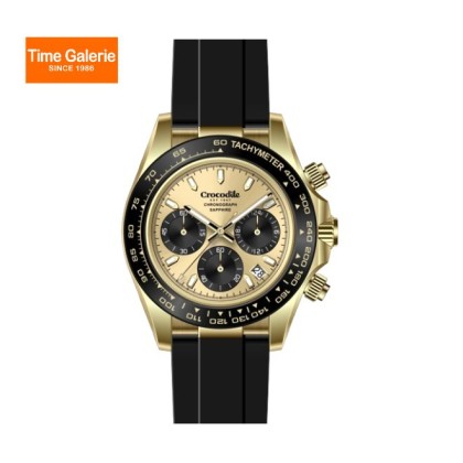 Crocodile CRDW7406.138C Chronograph Black Silicone Strap Men Watch Crocodile CRDW7406.138C Chronograph Black Silicone Strap Men Watch