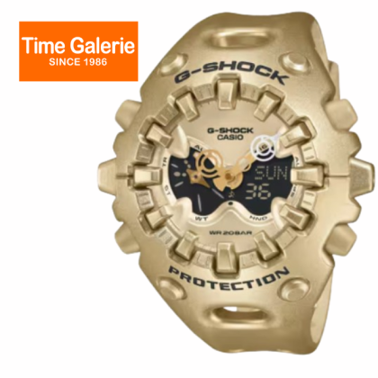 CASIO G-SHOCK GA-V01A-9A GOLD RESIN BAND ANALOG-DIGITAL MEN WATCH