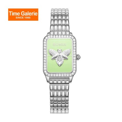 Bonia Bee Elegance BNB10931-2393S Green Dial Stainless Steel Women Watch Bonia Bee Elegance BNB10931-2393S Green Dial Stainless Steel Women Watch
