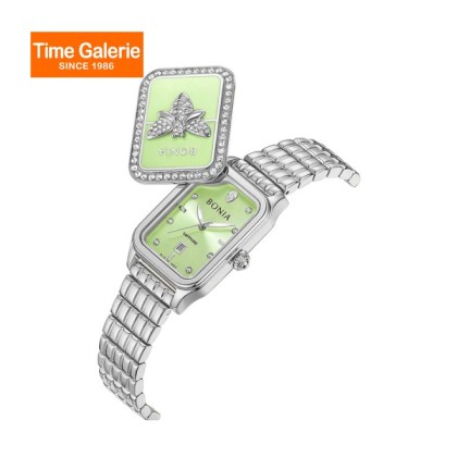 Bonia Bee Elegance BNB10931-2393S Green Dial Stainless Steel Women Watch Bonia Bee Elegance BNB10931-2393S Green Dial Stainless Steel Women Watch
