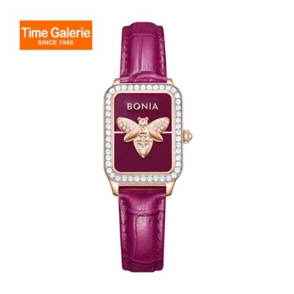 Bonia Bee Elegance BNB10930-2563S Purple Leather Strap Women Watch Bonia Bee Elegance BNB10930-2563S Purple Leather Strap Women Watch