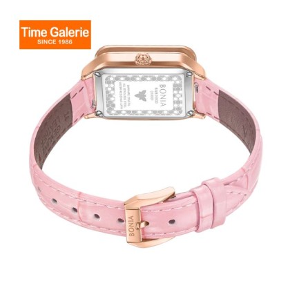 Bonia Bee Elegance BNB10930-2573S Pink Leather Strap Women Watch Bonia Bee Elegance BNB10930-2573S Pink Leather Strap Women Watch