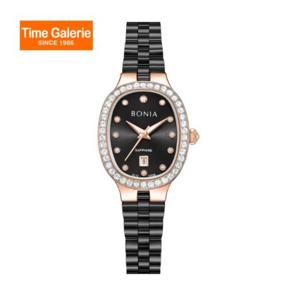 Bonia Elegance BNB10936-2037S Black Dial Ceramic Women Watch Bonia Elegance BNB10936-2037S Black Dial Ceramic Women Watch