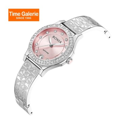 Bonia Elegance BBNB10908-2377S Pink Dial Stainless Steel Women Watch