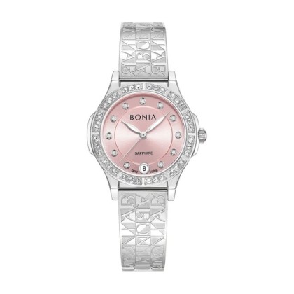 Bonia Elegance BBNB10908-2377S Pink Dial Stainless Steel Women Watch