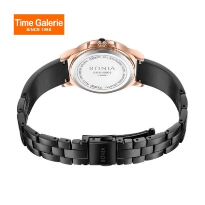 Bonia Elegance BNB10908-2037S Black Dial Stainless Steel Women Watch Bonia Elegance BNB10908-2037S Black Dial Stainless Steel Women Watch