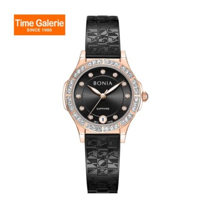 Bonia Elegance BNB10908-2037S Black Dial Stainless Steel Women Watch Bonia Elegance BNB10908-2037S Black Dial Stainless Steel Women Watch