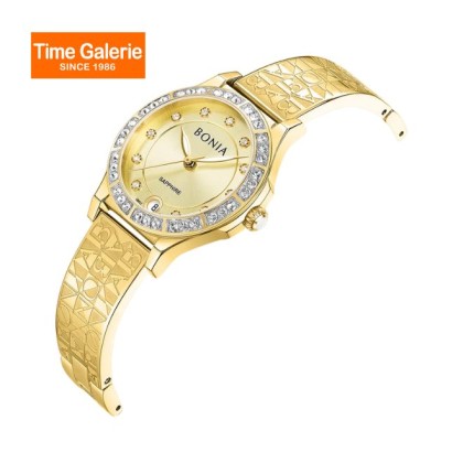 Bonia Elegance BNB10908-2227S Gold Dial Stainless Steel Women Watch Bonia Elegance BNB10908-2227S Gold Dial Stainless Steel Women Watch