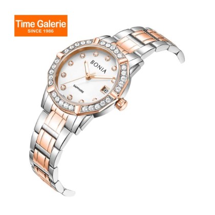 Bonia Elegance BNB10893-2615S Silver Rose Gold Stainless Steel Women Watch Bonia Elegance BNB10893-2615S Silver Rose Gold Stainless Steel Women Watch