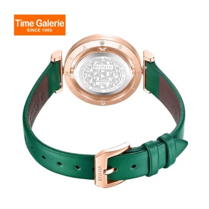 Bonia Elegance BNB10926-2597S Green Leather Strap Women Watch Bonia Elegance BNB10926-2597S Green Leather Strap Women Watch