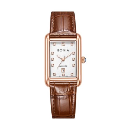 Bonia Elegance BNB10912-2517 Brown Leather Strap Women Watch Bonia Elegance BNB10912-2517 Brown Leather Strap Women Watch