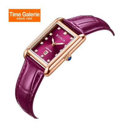 Bonia Elegance BNB10912-2567 Purple Leather Strap Women Watch Bonia Elegance BNB10912-2567 Purple Leather Strap Women Watch