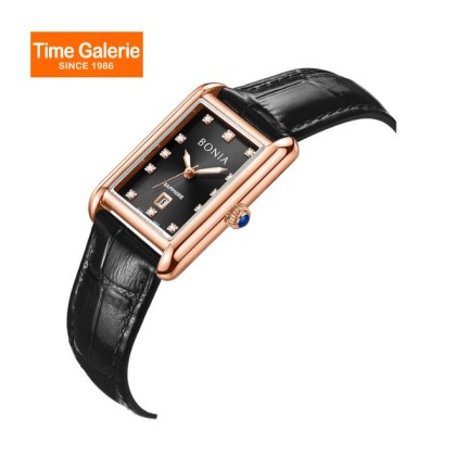 Bonia Elegance BNB10912-2537 Black Leather Strap Women Watch Bonia Elegance BNB10912-2537 Black Leather Strap Women Watch