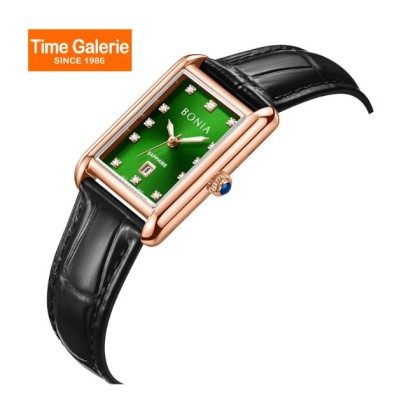 Bonia Elegance BNB10912-2597 Black Leather Strap Women Watch Bonia Elegance BNB10912-2597 Black Leather Strap Women Watch