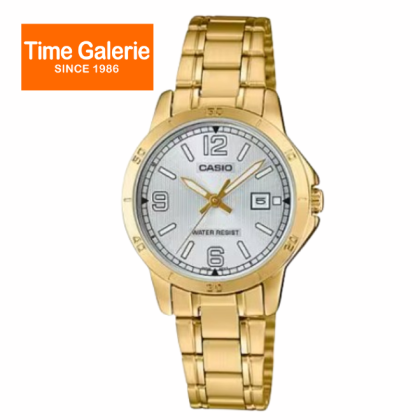 CASIO GENERAL MTP-V004G-7B2 GOLD STAINLESS STEEL ANALOG WOMEN WATCH