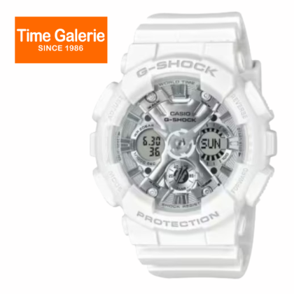 CASIO G-SHOCK GMA-S120VA-7A WHITE BIO-BASED RESIN BAND ANALOG-DIGITAL WOMEN WATCH CASIO G-SHOCK GMA-S120VA-7A WHITE BIO-BASED RESIN BAND ANALOG-DIGITAL WOMEN WATCH