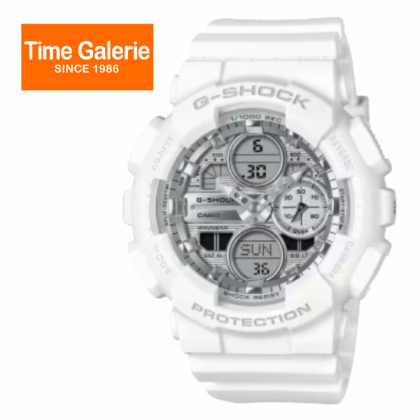 CASIO G-SHOCK GMAS140VA-7A WHITE BIO-BASED RESIN BAND ANALOG-DIGITAL WOMEN WATCH CASIO G-SHOCK GMAS140VA-7A WHITE BIO-BASED RESIN BAND ANALOG-DIGITAL WOMEN WATCH
