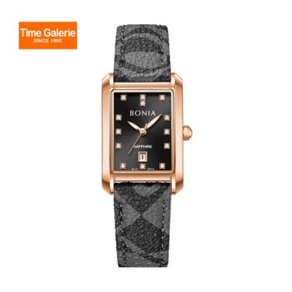 Bonia Elegance BNB10914-2537 Black Leather Strap Women Watch Bonia Elegance BNB10914-2537 Black Leather Strap Women Watch