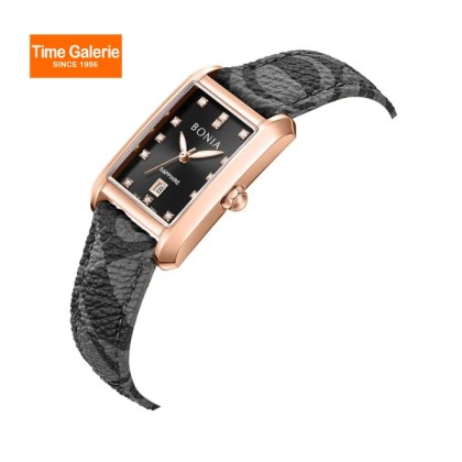 Bonia Elegance BNB10914-2537 Black Leather Strap Women Watch Bonia Elegance BNB10914-2537 Black Leather Strap Women Watch