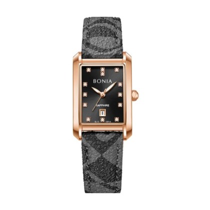 Bonia Elegance BNB10914-2537 Black Leather Strap Women Watch Bonia Elegance BNB10914-2537 Black Leather Strap Women Watch