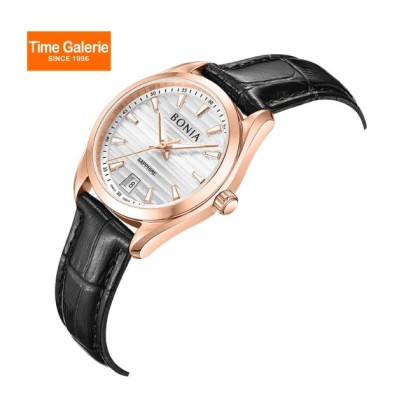 Bonia Elegance BNB10916-2512 Black Leather Strap Women Watch Bonia Elegance BNB10916-2512 Black Leather Strap Women Watch