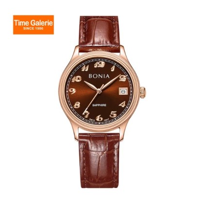 Bonia Elegance BNB10917-2544 Brown Leather Strap Women Watch Bonia Elegance BNB10917-2544 Brown Leather Strap Women Watch