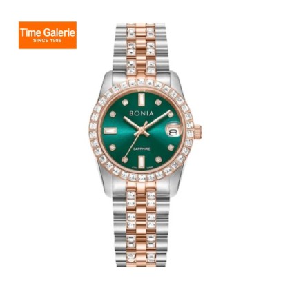Bonia Elegance BNB10950-3697S Green Dial Stainless Steel Women Watch Bonia Elegance BNB10950-3697S Green Dial Stainless Steel Women Watch