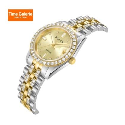 Bonia Elegance BNB10950-3127S Gold Dial Stainless Steel Women Watch Bonia Elegance BNB10950-3127S Gold Dial Stainless Steel Women Watch
