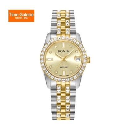 Bonia Elegance BNB10950-3127S Gold Dial Stainless Steel Women Watch Bonia Elegance BNB10950-3127S Gold Dial Stainless Steel Women Watch