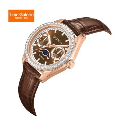 Bonia Contemporary BNB10934-2542S Brown Leather Strap Women Watch Bonia Contemporary BNB10934-2542S Brown Leather Strap Women Watch