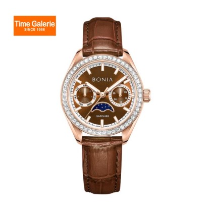 Bonia Contemporary BNB10934-2542S Brown Leather Strap Women Watch Bonia Contemporary BNB10934-2542S Brown Leather Strap Women Watch