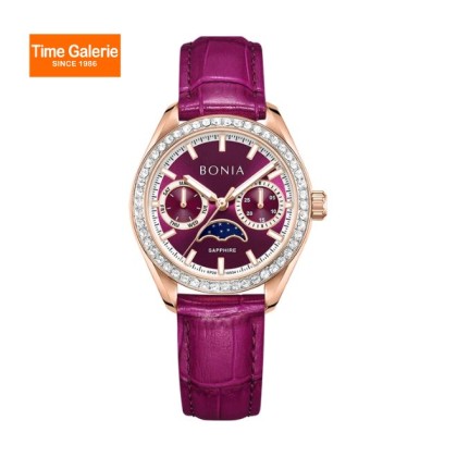 Bonia Contemporary BNB10934-2562S Purple Leather Strap Women Watch Bonia Contemporary BNB10934-2562S Purple Leather Strap Women Watch