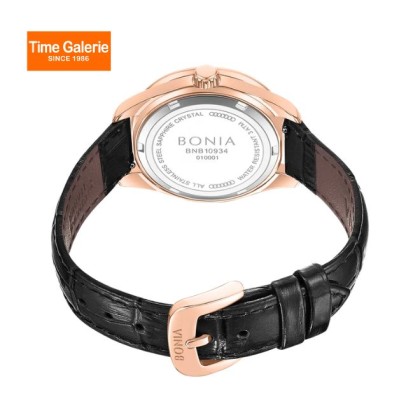Bonia Contemporary BNB10934-2592S Black Leather Strap Women Watch Bonia Contemporary BNB10934-2592S Black Leather Strap Women Watch