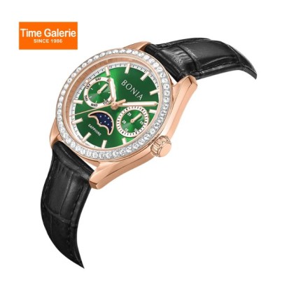 Bonia Contemporary BNB10934-2592S Black Leather Strap Women Watch Bonia Contemporary BNB10934-2592S Black Leather Strap Women Watch