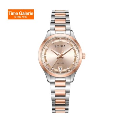 Bonia Elegance BNB10948-2677 Silver Rose Gold Stainless Steel Women Watch Bonia Elegance BNB10948-2677 Silver Rose Gold Stainless Steel Women Watch