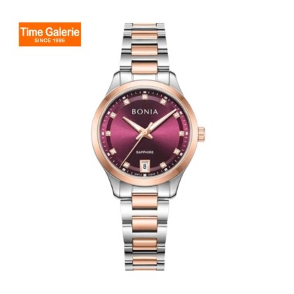Bonia Elegance BNB10948-2667 Silver Rose Gold Stainless Steel Women Watch Bonia Elegance BNB10948-2667 Silver Rose Gold Stainless Steel Women Watch
