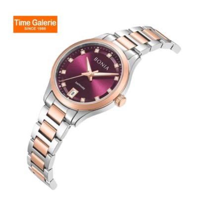 Bonia Elegance BNB10948-2667 Silver Rose Gold Stainless Steel Women Watch Bonia Elegance BNB10948-2667 Silver Rose Gold Stainless Steel Women Watch