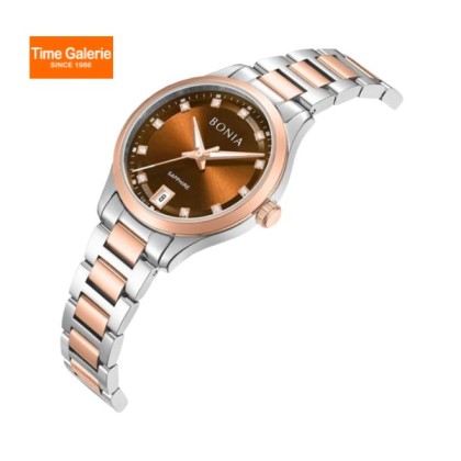 Bonia Elegance BNB10948-2647 Silver Rose Gold Stainless Steel Women Watch Bonia Elegance BNB10948-2647 Silver Rose Gold Stainless Steel Women Watch