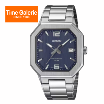 CASIO GENERAL MTP-B195D-2AV DATE DISPLAY BLUE DIAL STAINLESS STEEL BAND ANALOG MEN WATCH CASIO GENERAL MTP-B195D-2AV DATE DISPLAY BLUE DIAL STAINLESS STEEL BAND ANALOG MEN WATCH