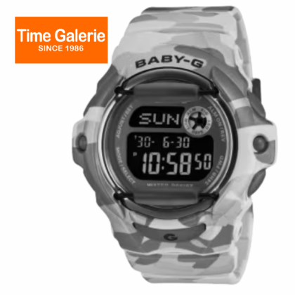 Casio Baby-G BG-169CMB-8 Grey Camouflage Resin Band Digital Women Sport Watch Casio Baby-G BG-169CMB-8 Grey Camouflage Resin Band Digital Women Sport Watch