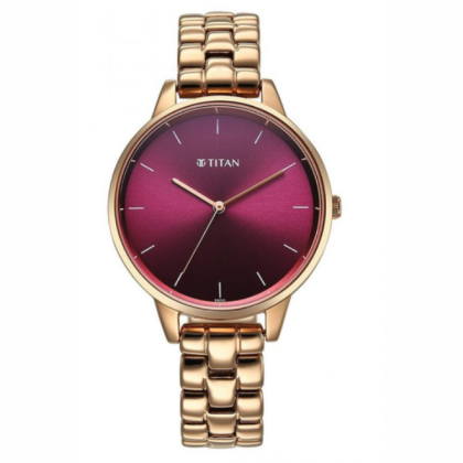Titan Neo 2648WM11 Maroon Dial Stainless Steel Strap Quartz Analog Women Watch Titan Neo 2648WM11 Maroon Dial Stainless Steel Strap Quartz Analog Women Watch