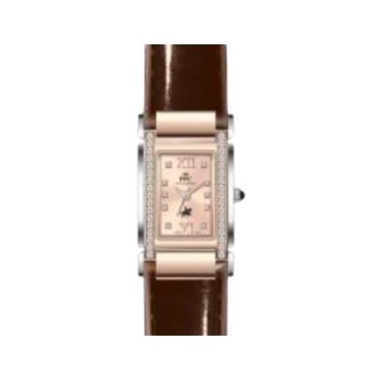 Paris Polo Club PPC-FB06-RG-RG Japanese Movement Brown Leather Women Watch Paris Polo Club PPC-FB06-RG-RG Japanese Movement Brown Leather Women Watch
