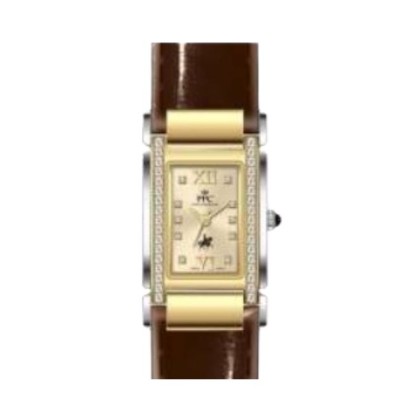 Paris Polo Club PPC-FB06-GD-GD Japanese Movement Brown Leather Women Watch Paris Polo Club PPC-FB06-GD-GD Japanese Movement Brown Leather Women Watch