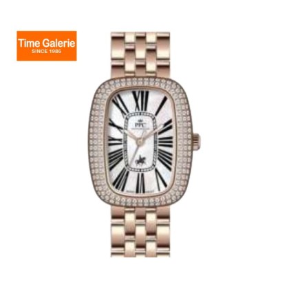 Paris Polo Club PPC-FD01-RG-WE White Dial Butterfly Clasp Women Watch Paris Polo Club PPC-FD01-RG-WE White Dial Butterfly Clasp Women Watch